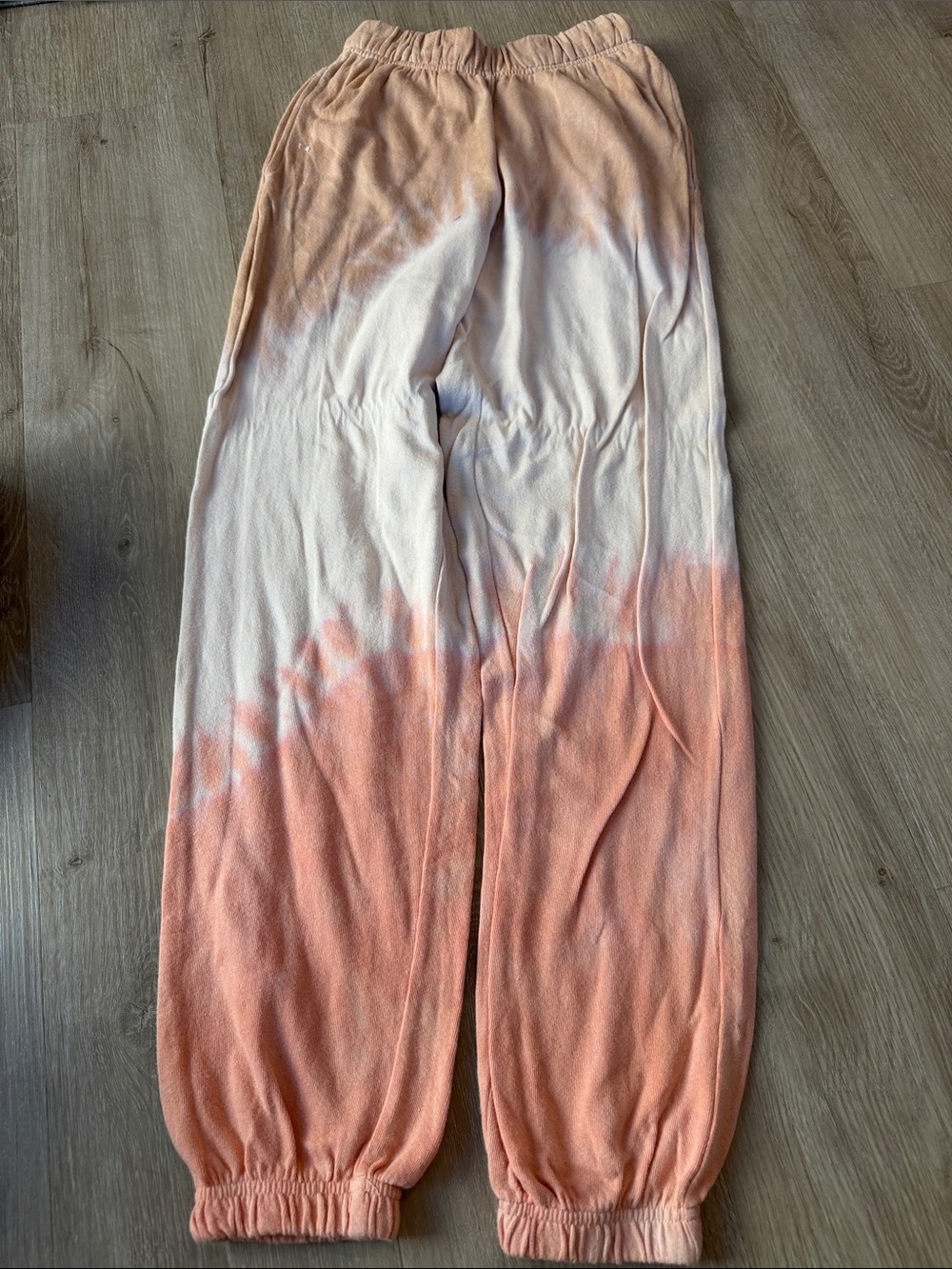 Tie-Dye Jogger Pants - Peach & Cream